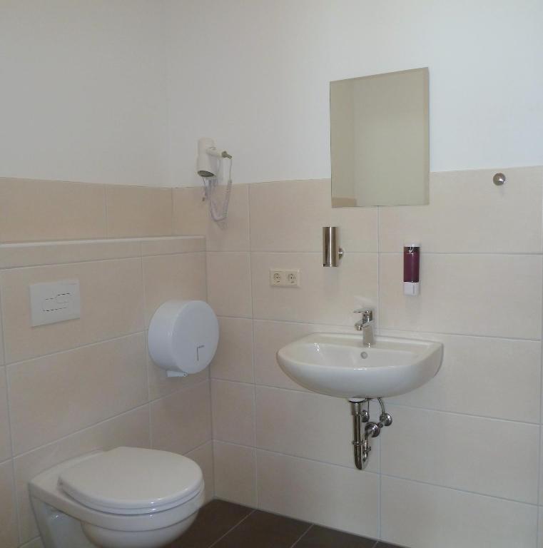 Koupelna v ubytování Hotel Wittenberg-Hotel Garni