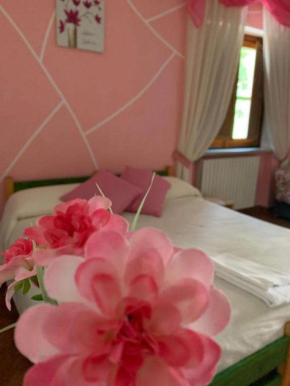 Postel nebo postele na pokoji v ubytování Residence il Varco del Pollino