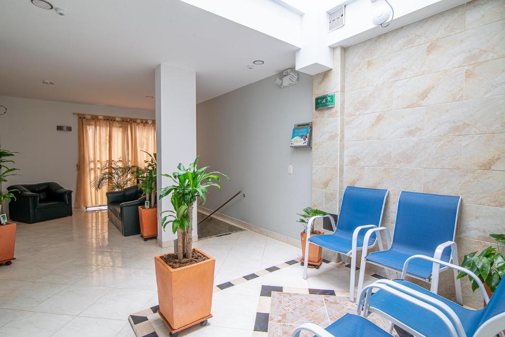 Posezení v ubytování Hotel El Deportista