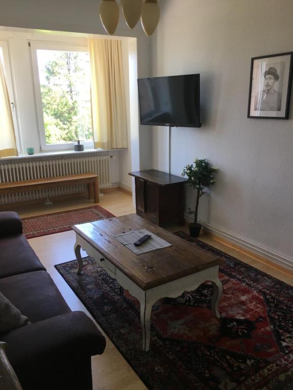 TV a/nebo společenská místnost v ubytování Hugos Haus & Berthas Haus