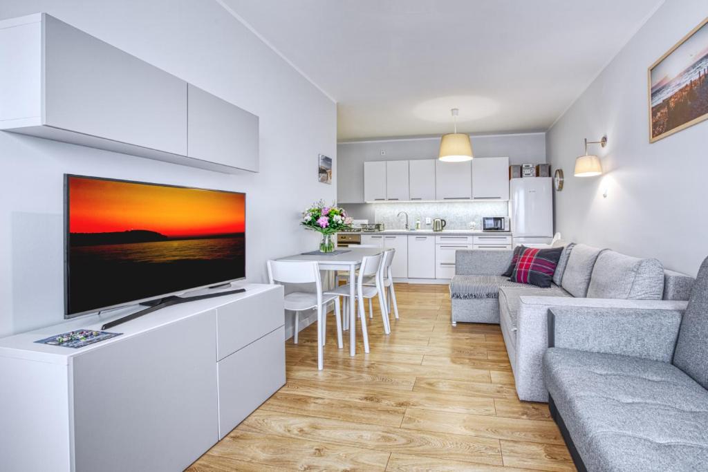 Kuchyňa alebo kuchynka v ubytovaní Apartament Albatros