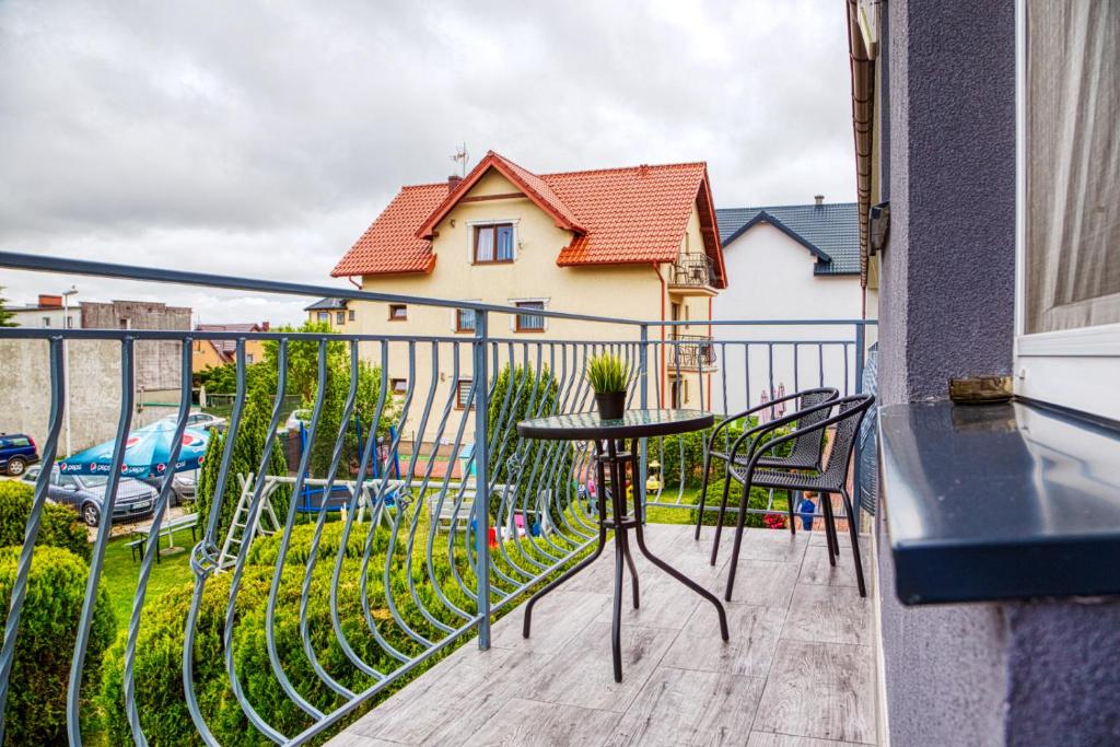 Balkón alebo terasa v ubytovaní Apartament Albatros