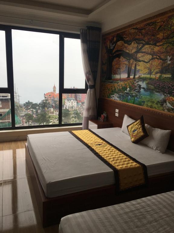 Thang Loi Tam Dao Hotel - Zimmer Mit Kingsize-Bett Und Bergblick