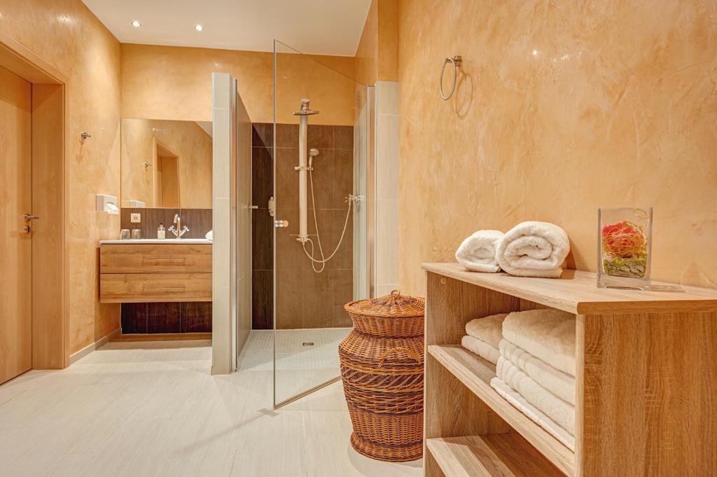 Koupelna v ubytování Komforthotel Kaiserhof