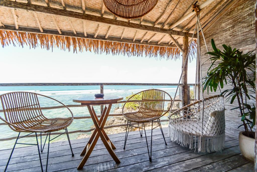 Balkón nebo terasa v ubytování Le Cliff Bali