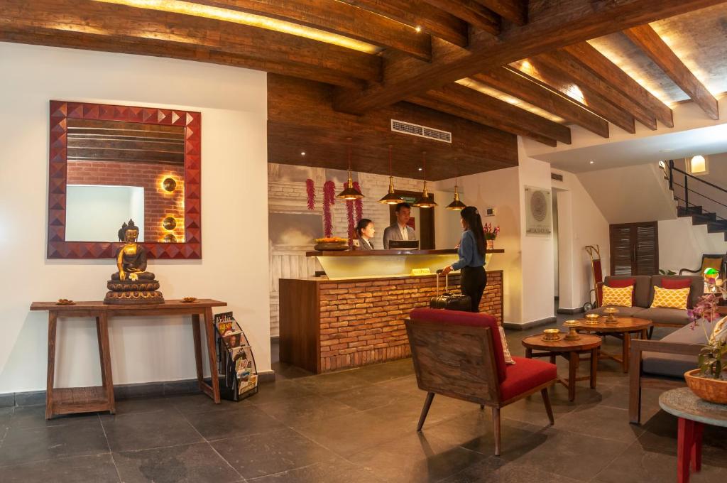 Posezení v ubytování Hotel Roadhouse, Thamel, Kathmandu- Contemporary Boutique