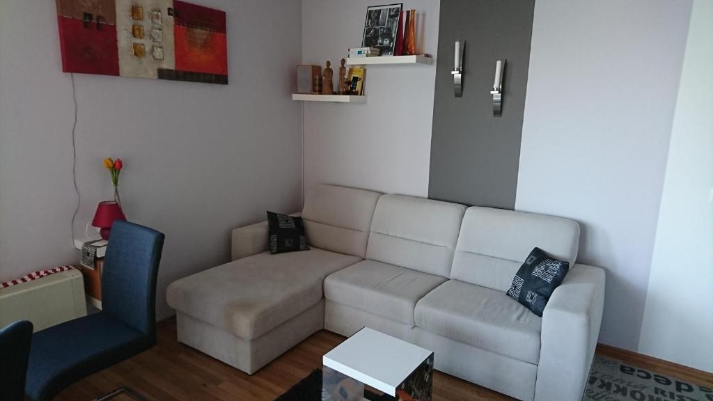 Posezení v ubytování Galerius Golden Beach Apartment