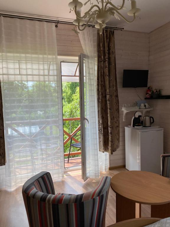 Kuchyň nebo kuchyňský kout v ubytování Green Gile Villa in Druskininkai Center