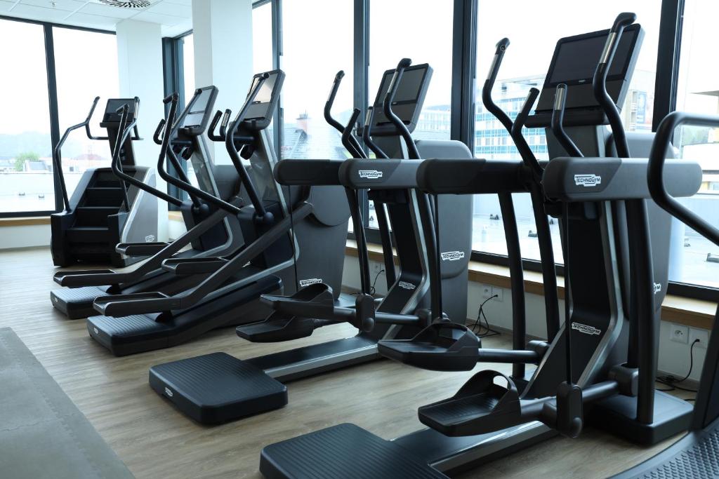 Fitness centrum a/nebo fitness zařízení v ubytování Hotel Smetanova