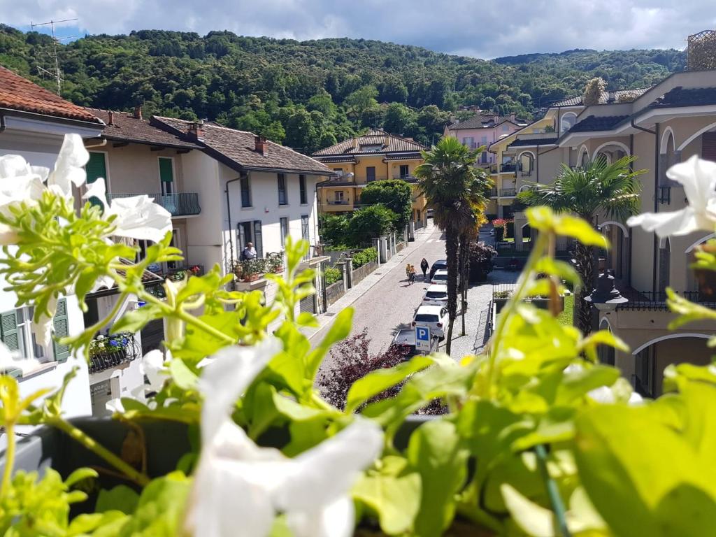 a view of a street in a town at Fior&Iris Apartments in Stresa