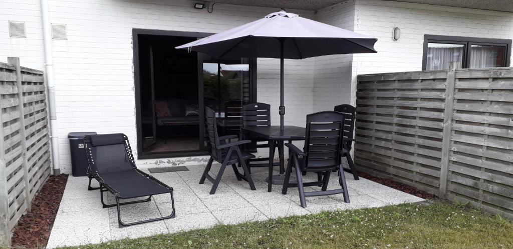Patio nebo venkovní prostory v ubytování Appartement à Bredene au rez-de-chaussée