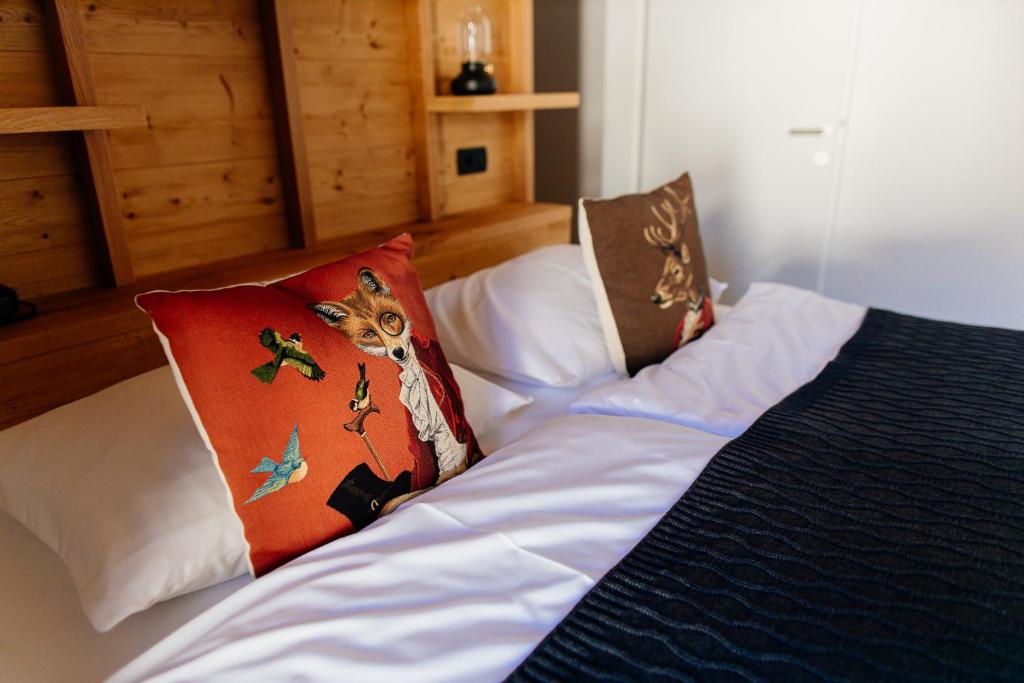 Postel nebo postele na pokoji v ubytování Apartmaji štAla