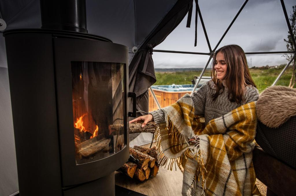 Příroda nedaleko luxury tent