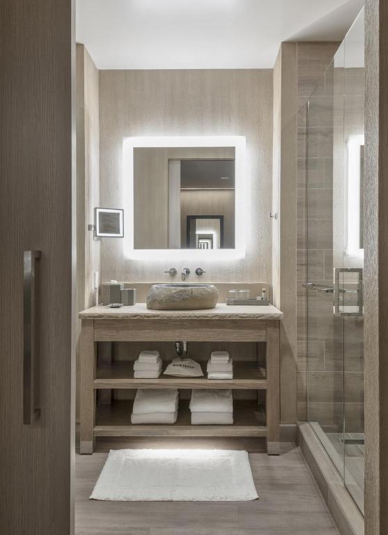 Koupelna v ubytování Hotel Chaco