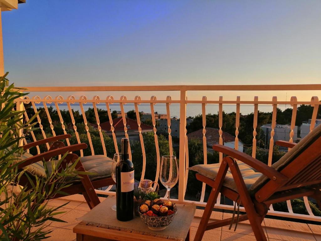 Balkón alebo terasa v ubytovaní Apartment near the sea-self check-in