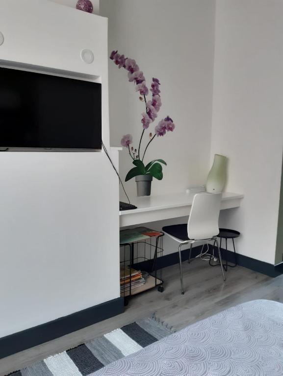 TV a/nebo společenská místnost v ubytování Lilafee