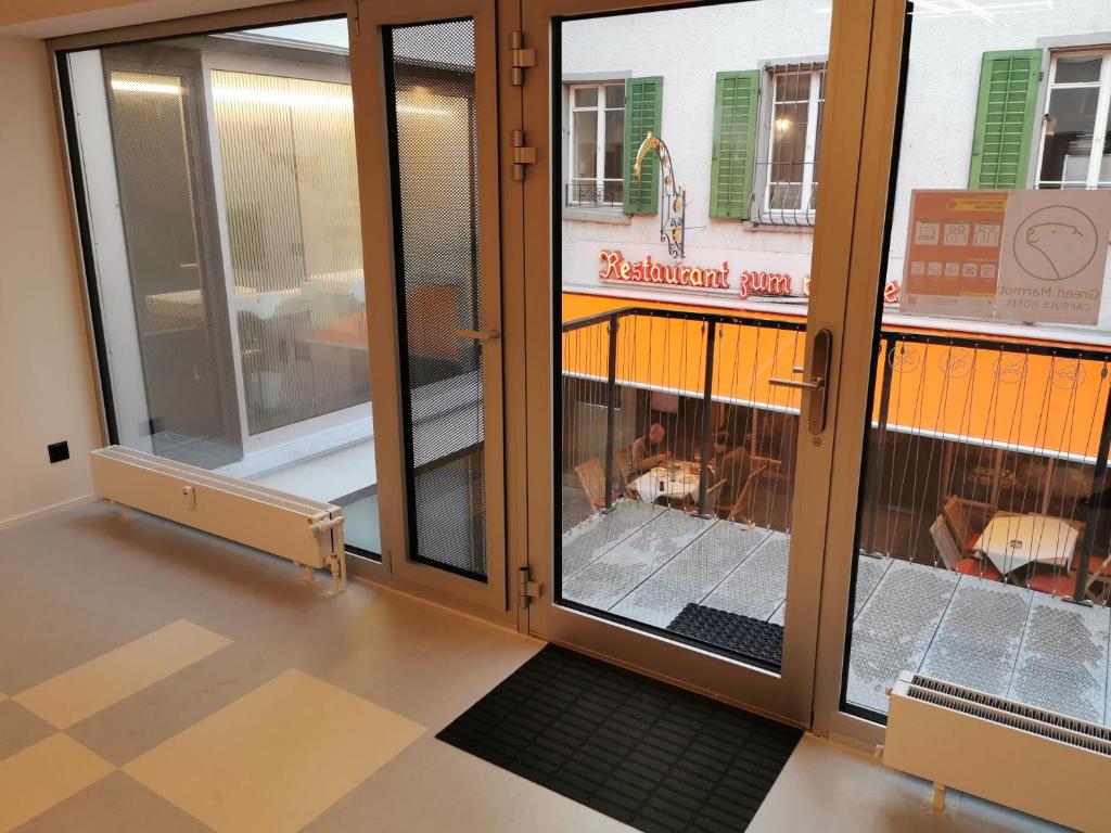 Koupelna v ubytování Green Marmot Capsule Hotel Zürich