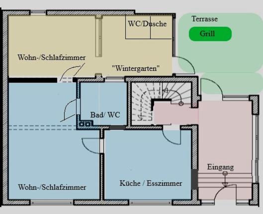 Ferienappartement -Hof Baum - Apartment With Terrace