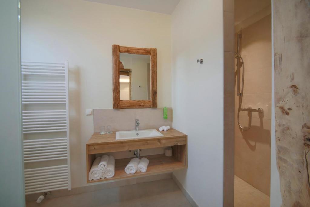 Koupelna v ubytování Landidyll Hotel Klostermühle
