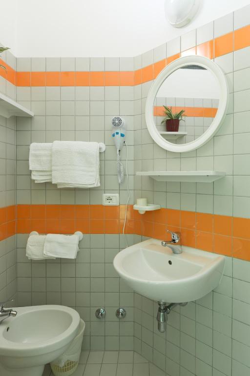 Koupelna v ubytování Hotel Ridens
