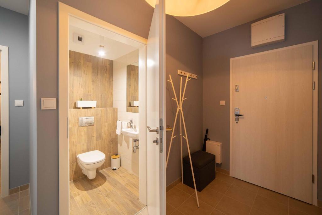 Kúpeľňa v ubytovaní 3D Spring Apartments Krakow