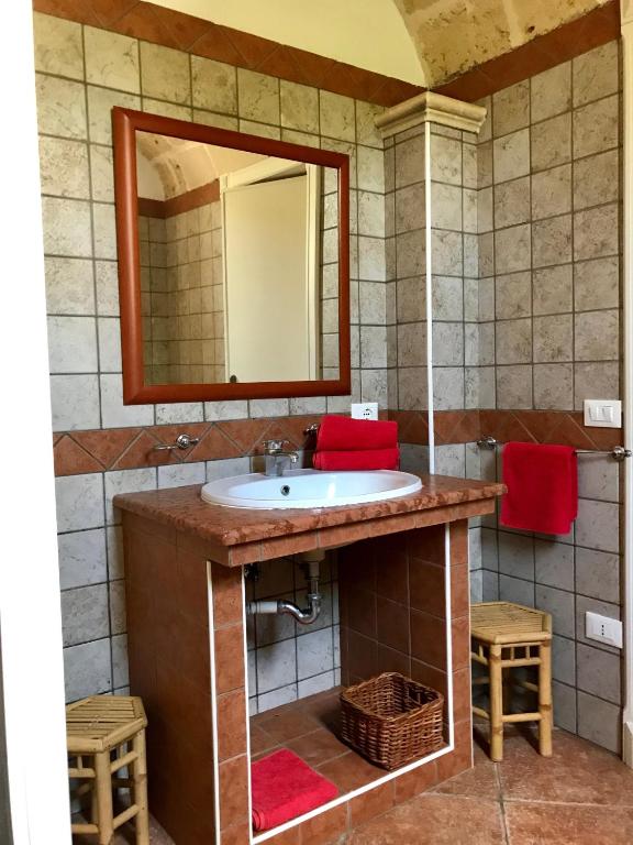 Koupelna v ubytování B&B TENUTA AGNUSDEI
