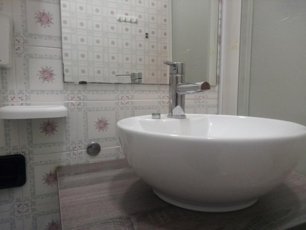 Koupelna v ubytování Hotel Welt
