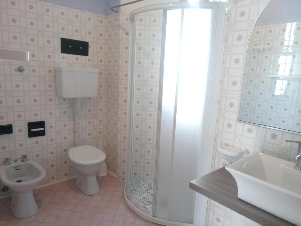 Koupelna v ubytování Hotel Welt