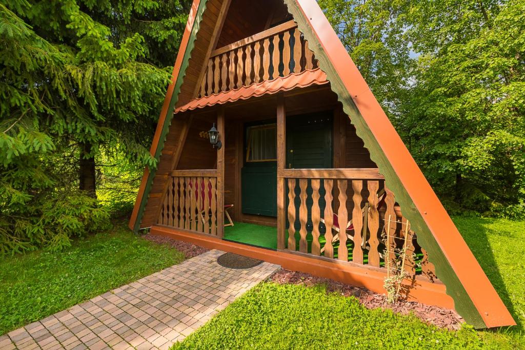 Zahrada ubytování Domki nad stawem.