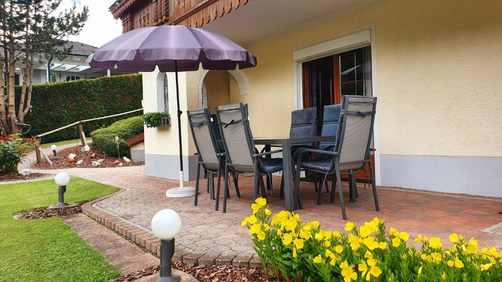Vonkajšia záhrada v ubytovaní Appartements Dollnig