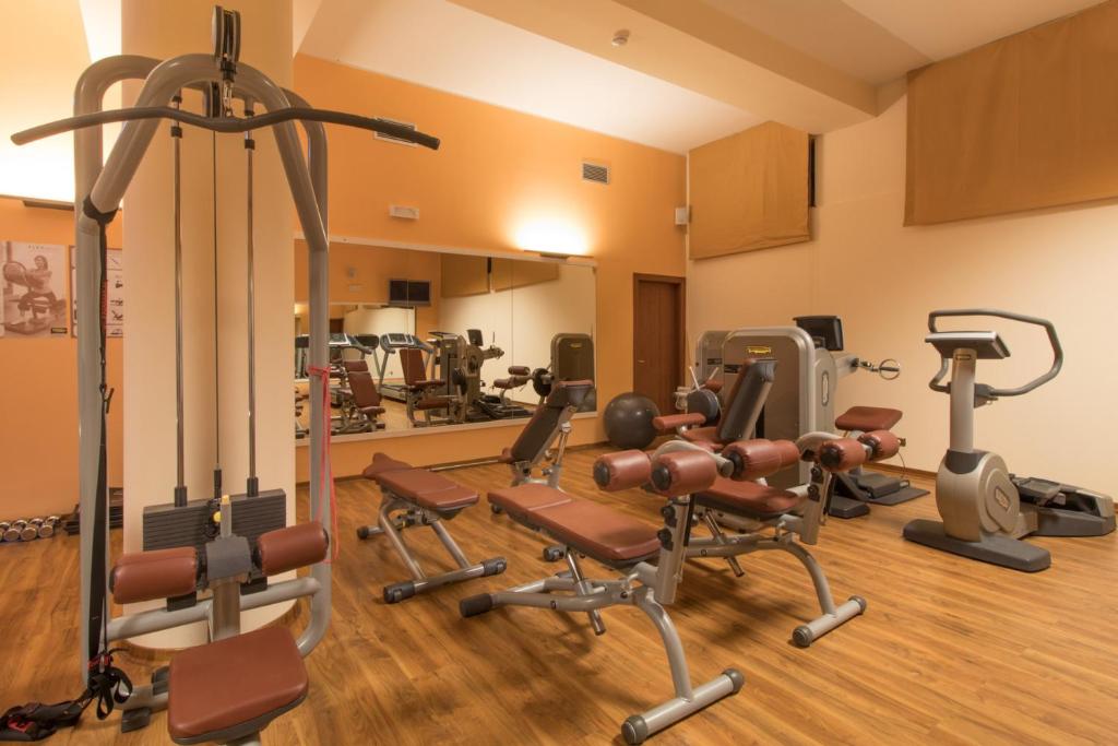 Fitness centrum a/nebo fitness zařízení v ubytování Hotel Federico II