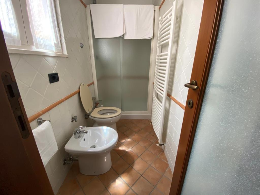 Koupelna v ubytování Camere Frangimare