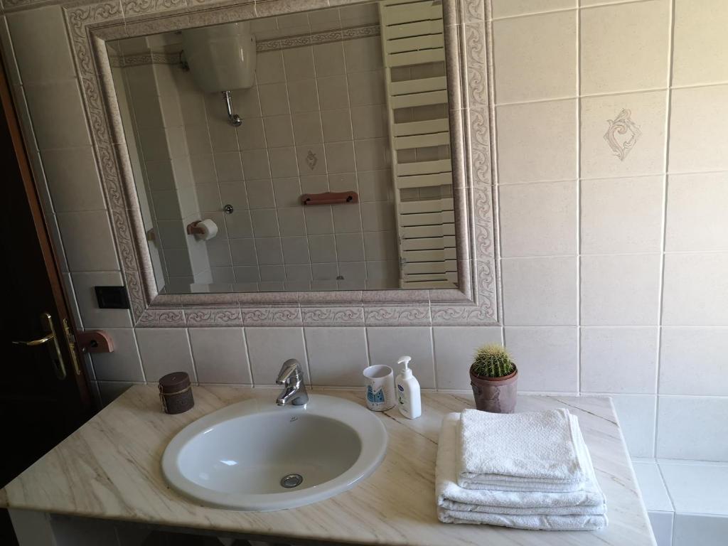 Koupelna v ubytování B&B La Terrazza