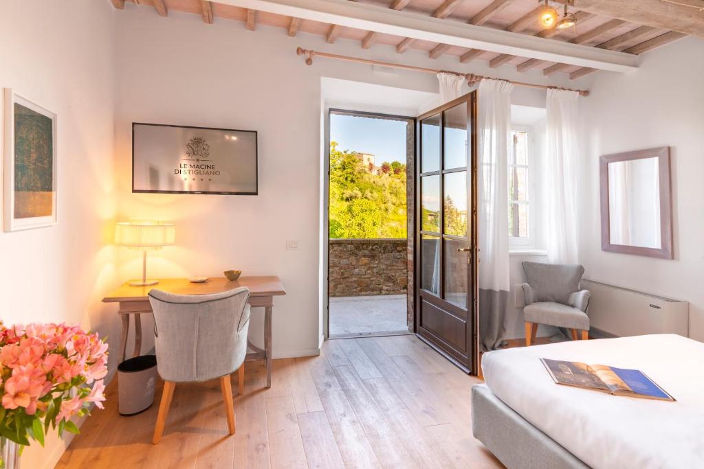 Posezení v ubytování Relais Le Macine Di Stigliano