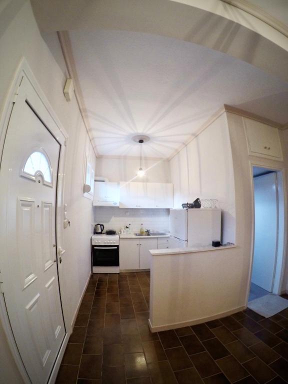 A kitchen or kitchenette at Anemos Apartment Palio