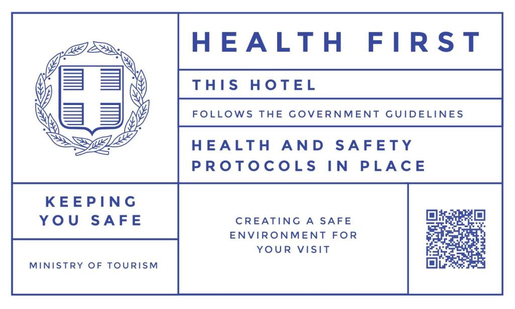 Certifikát, hodnocení, plakát nebo jiný dokument vystavený v ubytování Cretan Villa Hotel