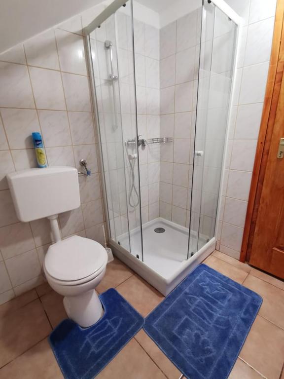 Koupelna v ubytování Kis Rigó vendégház