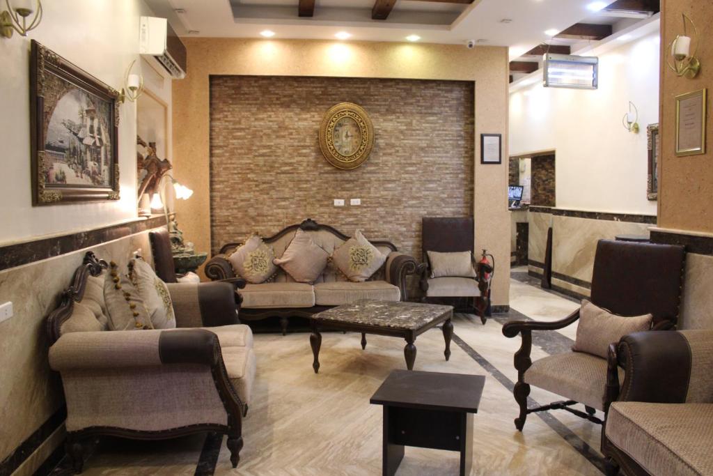 Zona d'estar a Amin Hotel