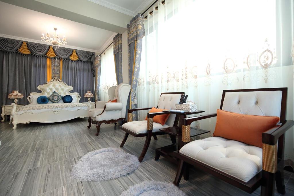 Posezení v ubytování Min Le Yuan B&B-include long stay