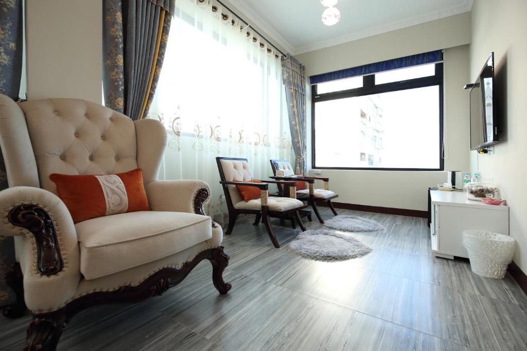 TV a/nebo společenská místnost v ubytování Min Le Yuan B&B-include long stay