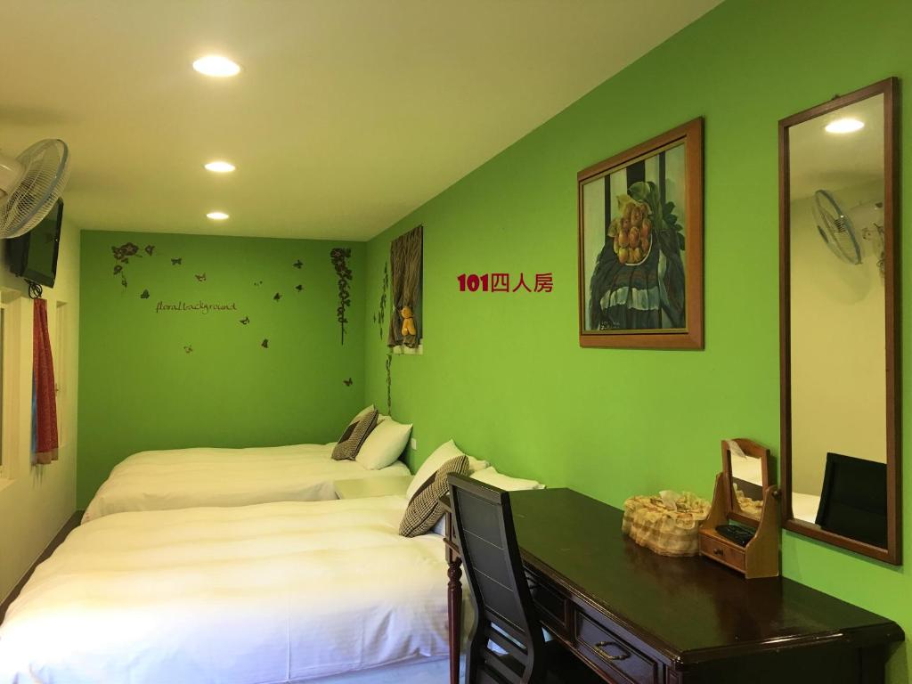 Postel nebo postele na pokoji v ubytování Share B&B