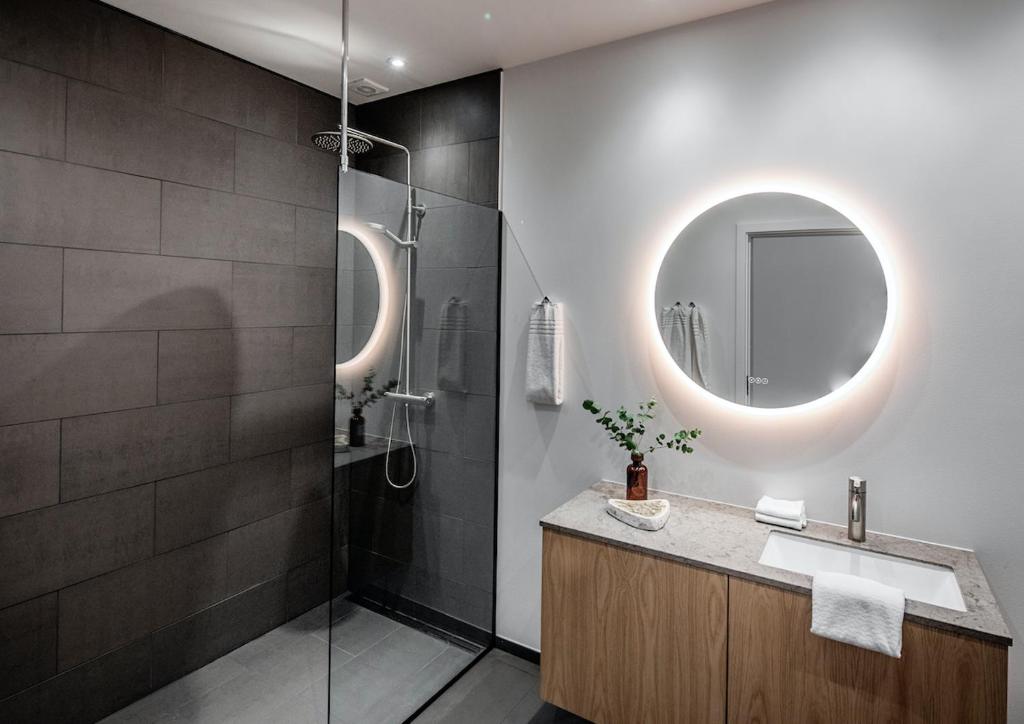 Koupelna v ubytování Langhoff & Juul Boutique Hotel og Restaurant
