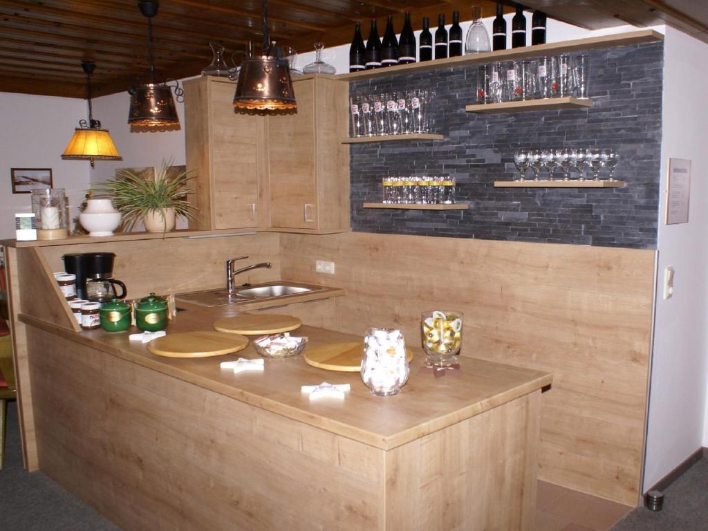 Lounge nebo bar v ubytování Pension Anneliese