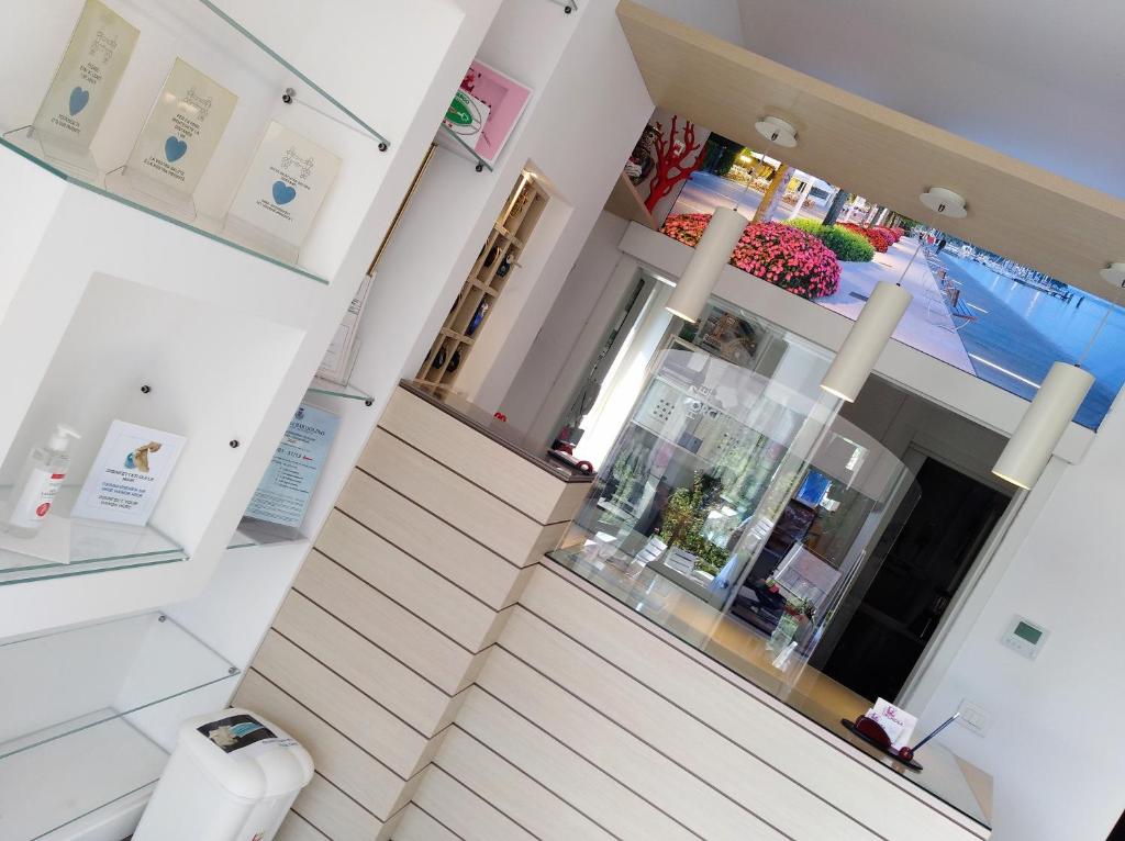 Kuchyň nebo kuchyňský kout v ubytování Hotel Orchidea