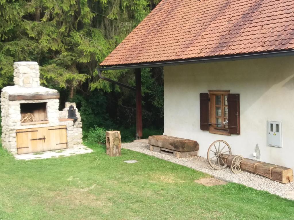 Zahrada ubytování Holiday house apartment Voukov mlin