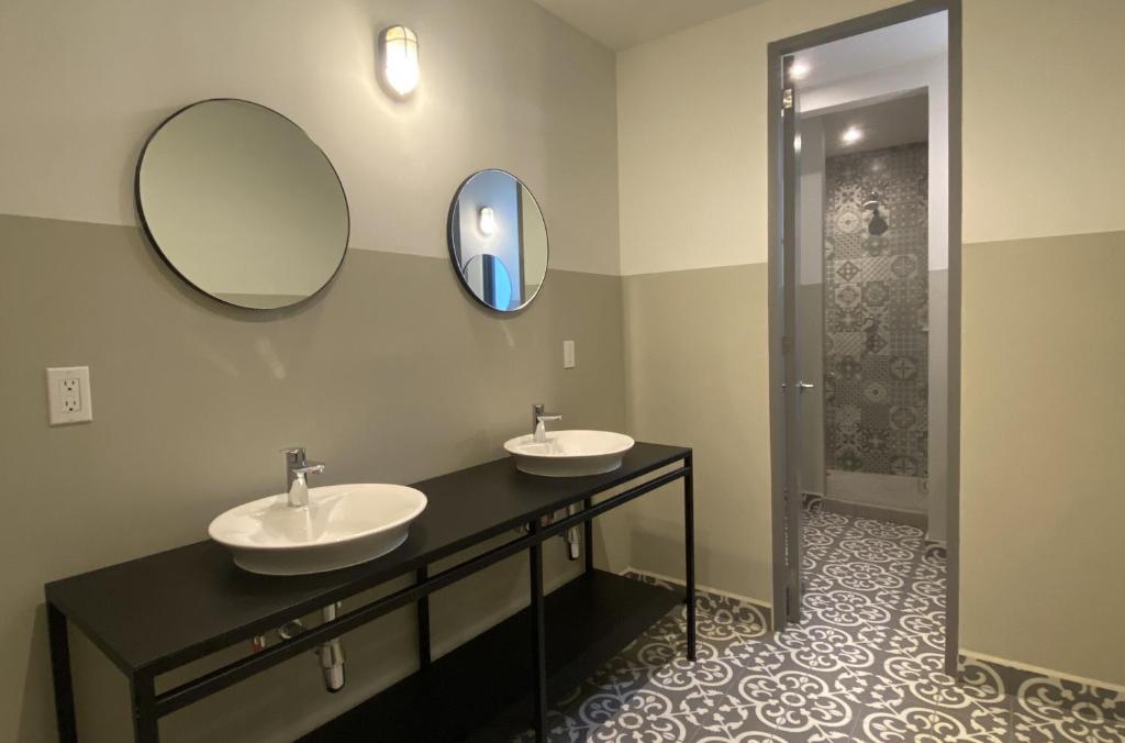 Koupelna v ubytování Hostal CASA MX centro