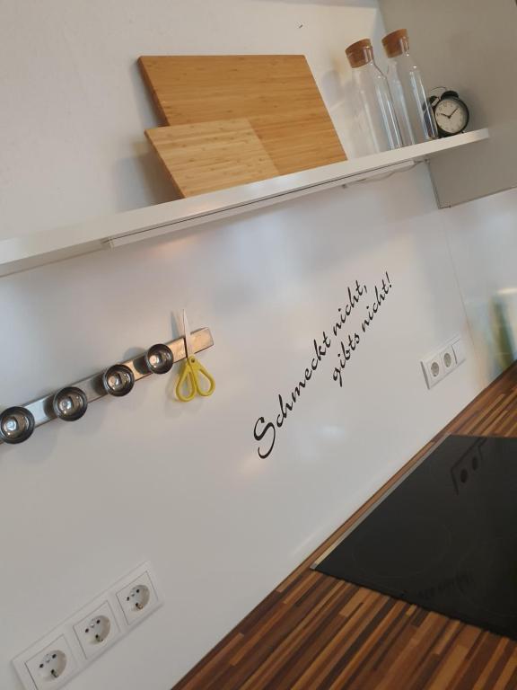 Kuchyň nebo kuchyňský kout v ubytování Appartment Weingut Hess