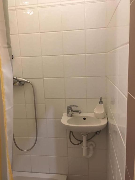 Kúpeľňa v ubytovaní Malasits Apartman