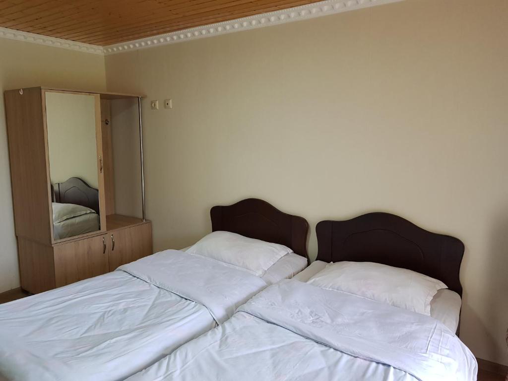 Postel nebo postele na pokoji v ubytování Hilltop Mestia