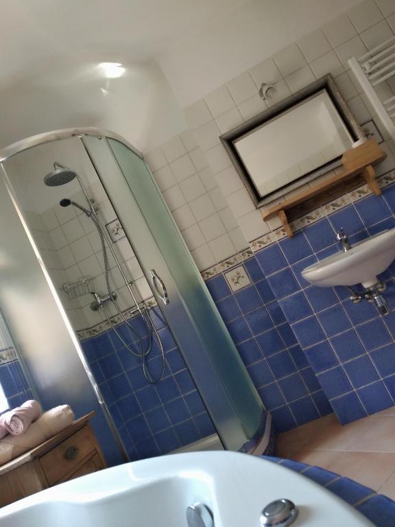Koupelna v ubytování U Anny Šmejdířky